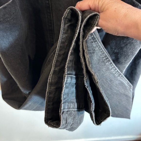 WE THE FREE Sz L Harem Style Washed Out Black 100% Cotton Overalls NEW WITH TAG - Picture 7 of 15